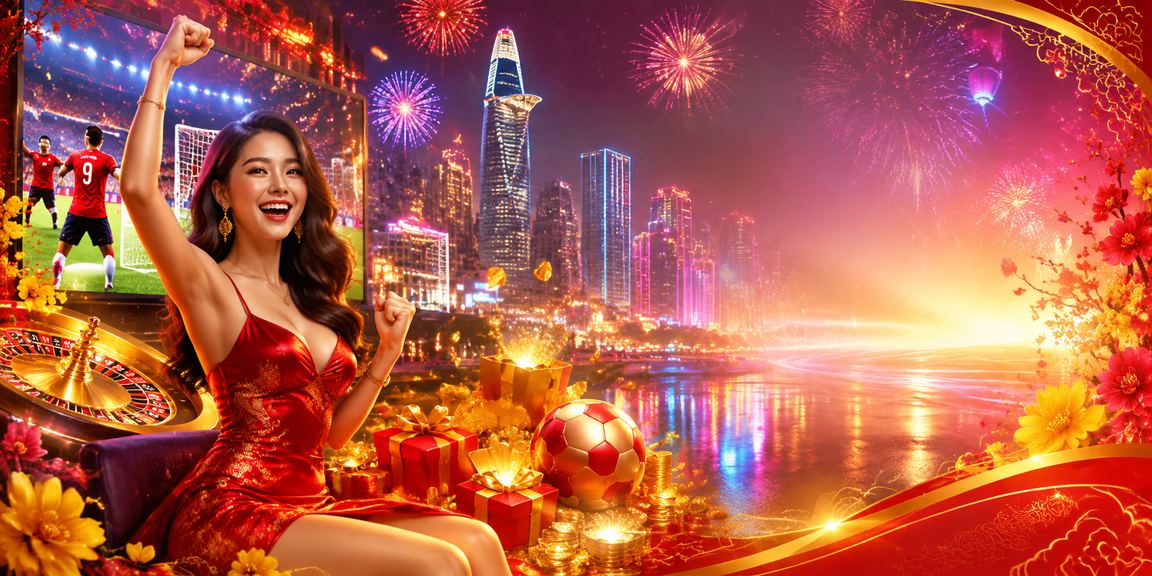 Người dùng TP.HCM thực hiện giao dịch tài chính trực tuyến trong ánh đèn neon