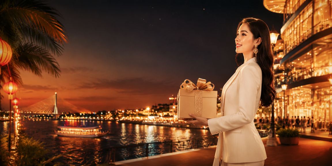Cảnh chợ đêm Mekong sầm uất, biểu tượng cho trải nghiệm giải trí trực tuyến sôi động tại Việt Nam